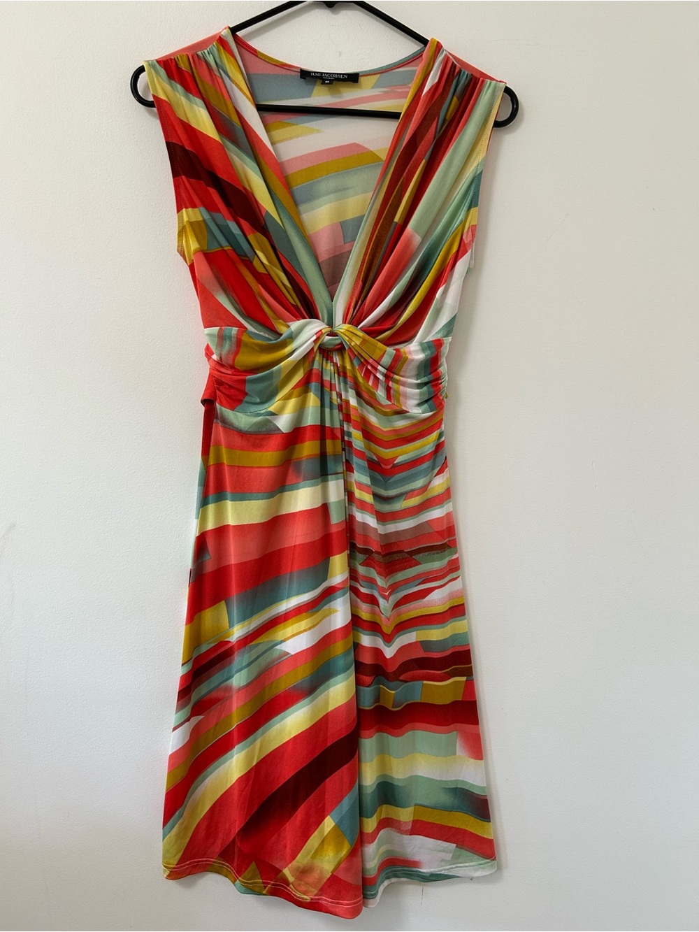 Ilse Jacobsen‎ Multicolor Striped Knot-Front Midi Dress medium